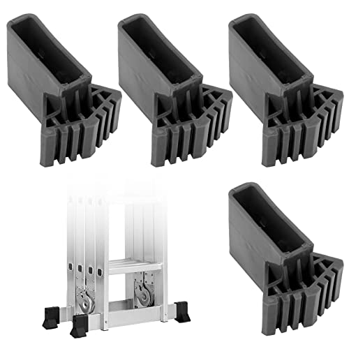 Leiterfüße: 4 Stück Leiterfüße Ersatz Leiterkappen Leiterfüße Schutzkappen Leiterfußabdeckung Leiter Schutzpolster Stabilisator für Teleskopleitern, Technische Leitern, Fischgrätleitern, 6.3x 1.7cm