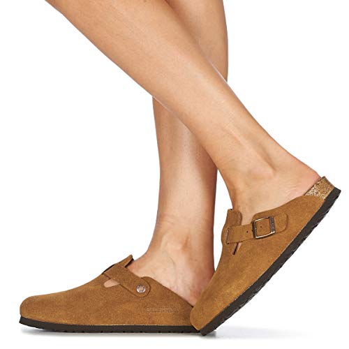 Birkenstock Boston, Femmes Clogs, Beige (Mink Mink), 39 EU – Ansicht 2
