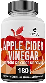 EBYSU Apple Cider Vinegar Capsules - 180 Count - Digestion Support Supplement
