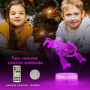 Miniatura 7 de JunHang Axolotl - Luz nocturna para niños, regalo de ajolote, lámpara de ajolote, suministros de fiesta de Navidad y cumpleaños para niñosniñas, 16