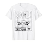 cars kleidung günstig BILCAR00015 Cars Lightning McQueen Blueprint T-Shirt