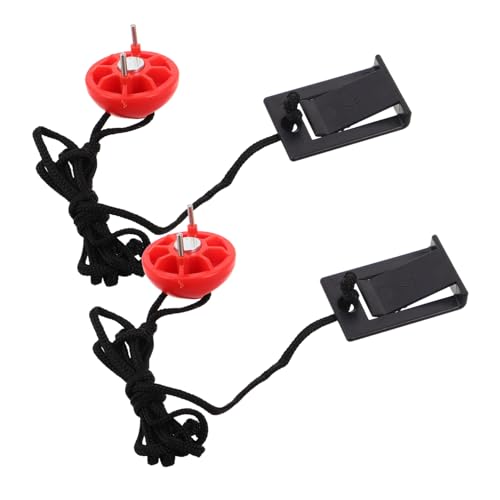 TOYANDONA 2 Piezas Llave de Seguridad para Cinta de Correr con Doble Inserción Parada de Emergencia Rápida Compatible con Múltiples de Máquinas Fitness Accesorio para Cinta de Correr Segura