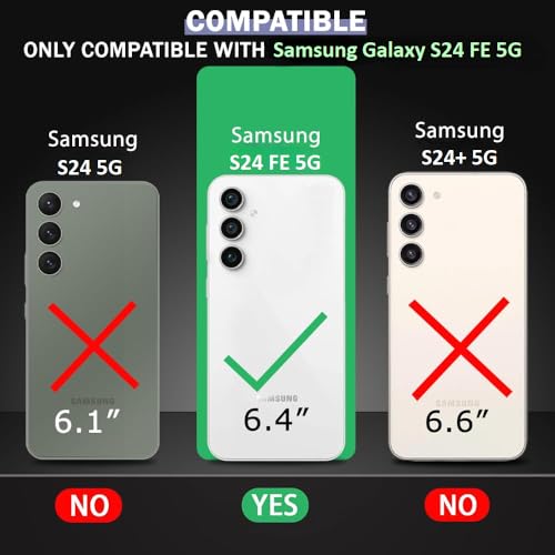 Image of ShieldTech TPU Back Cover + Tempered Glass for Samsung Galaxy S24 FE 5G | Transparent Magnetic Case with Shockproof Corners | Crystal Clear Design | Edge-to-Edge Screen Protector | Scratch Resistant