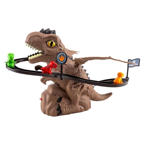 Jouet pour perroquet de bande dessinée à échelle mobile et circuit dinosaure
