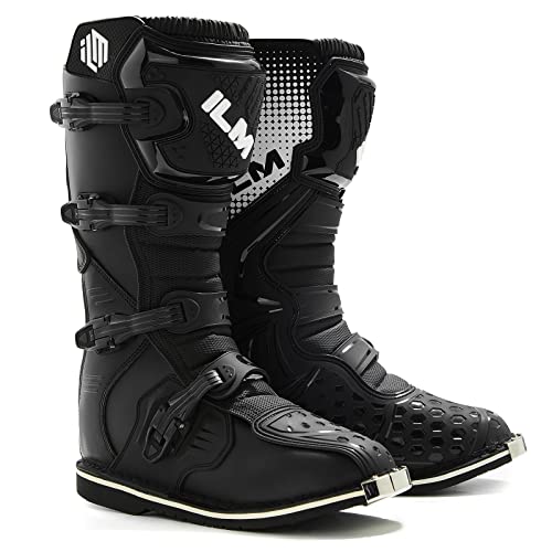 ILM Adult Motorcycle Boots for Men Waterproof ATV Motorcross Dirt