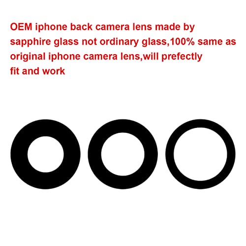 Lente de cámara trasera iPhone 12 Pro Max cristal de repuesto Perzework con kit herramientas 3