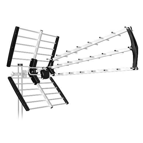 Antena BKM Triple Plegable UHF G15dB LTE 700 (Negra)