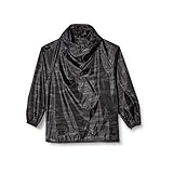 [カジメイク] 作業着 作業服 撥水 プルオーバー カモフラ 迷彩ヤッケ ブラック 5L