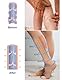 2 Paar Medizinische Kompressionsstrümpfe Damen & Herren 20-30 mmHg, Klasse 2, Offene Spitze Abgestufte Unterstützung Stützstrümpfe für Krampfadern Ödeme Flug (2x Beige, XL)