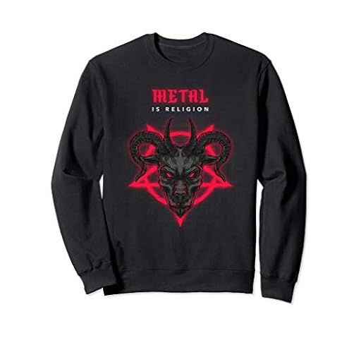 Metal Is Religion metal pesado Música Rock Baphomet Satan Sudadera | Ya disponible en tu tienda friki favorita! En mundofriki.es! Metal Is Religion metal pesado Música Rock Baphomet Satan Sudadera | Ya disponible en tu tienda friki favorita! En mundofriki.es!