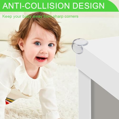 Image of Table Corner Protectors for Kids, 24pcs Soft and Safe Edge Protection Silicone Baby Proofing Corners, Child Safety Clear Edge & Corner Guards for Furniture Against Sharp Corners