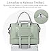 Travel Duffel Bag with Shoes Compartment, Carry on Overnight Weekender Bags for Women, For Spirit Airlines 18x14x8 Personal Item Bag