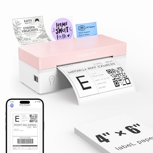 Rongta 4x6 Bluetooth Thermal Label Printer, Wireless Shipping Label...