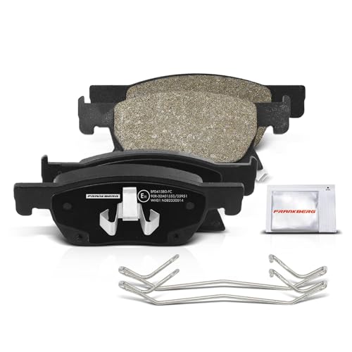 Frankberg Bremsensatz inkl. 4x Bremsscheiben + 8x Bremsbeläge Vorne Hinten Kompatibel mit Astra K Sports Tourer B16 Astra K B16 Replace# 39037199, 13478300