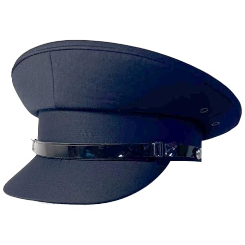Gorra azul marino estilo chofer | Talla 56 cm | Estilo tradicional ideal para bodas, bailes escolares y eventos especiales | Gorra de conducción | Talla 61 cm | Talla 7 ½ | Talla US 5/20.3 cm