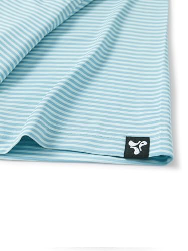 Image of Men' s Golf Shirts Short Sleeve Performance Moisture Wicking Dry Fit Striped Golf Polo Shirts for Men