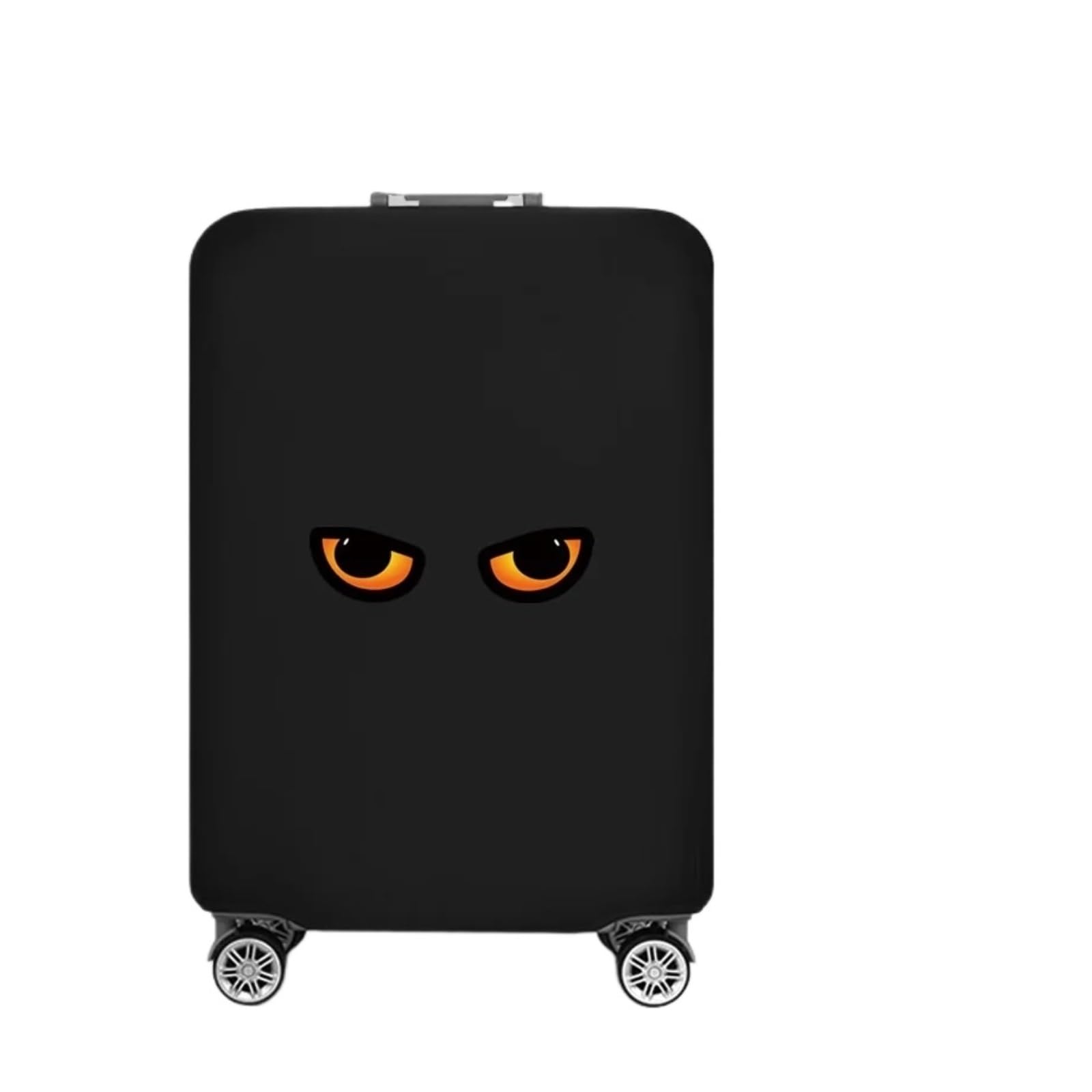 2 pezzi di coperture for bagagli, for valigie, modelli divertenti da viaggio, accessori, custodia protettiva for trolley per Esterno(Black G,S)