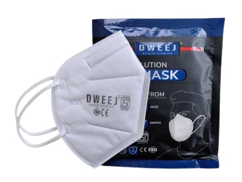 Dweej N95 Face Mask With Earloop 5 Layer masks / White color (10/30/50 Pcs Available)