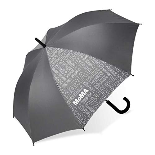 MoMA ロゴプリント アンブレラ グレー