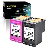 【Gran capacidad】305XL Negro 600 Páginas,305XL Color 450 Páginas (Cian / Magenta / Amarillo) Basado en una Cobertura del 5% en Papel A4.