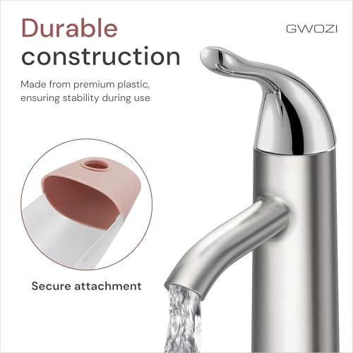 Image of Faucet Extender for Toddlers - Plastic Sink Extender for Toddlers - Sink Spout Toddler Sink Extender for Bathroom, Kitchen - Splash-Proof Toddler Faucet Extender for Hand Washing, 2 Pcs