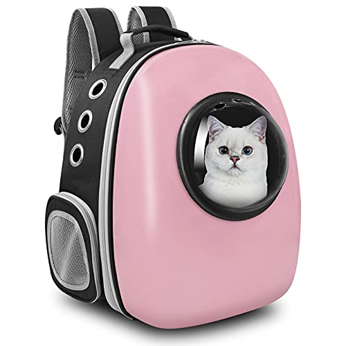Henkelion Cat Backpack Carrier Bubble Bag, Space Capsule Shell Dog Backpack Carrier for Small Pets Dogs, Pet Carrier Dog…
