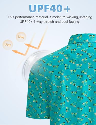 SELINK Golf Shirts for Boys Short Sleeve Dry Fit Moisture Wicking Polo Shirt Performance Sport Active Shirt4