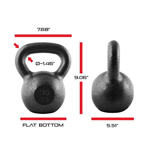 CAP Barbell Cast Iron Kettlebell 80 LB Set | 10 | 15 | 25 & 30 LB - Image 5