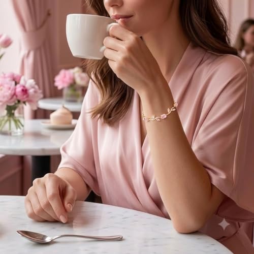 Generic Tulip Bracelet for Women Gold - Image 5