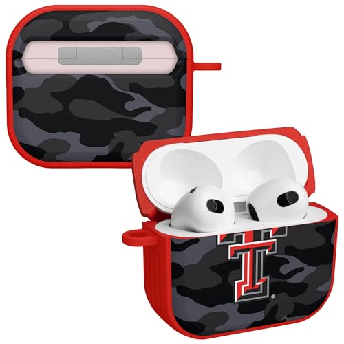 AFFINITY BANDS Texas Tech Red Raiders Camo HDX Case Cover Compatible with Apple AirPods Generation 3