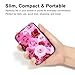 Kaabao Credit Card Holder, Metal Card Wallet RFID Blocking Mini Slim Aluminum Business Hard Card Case for Women Men (Roses)