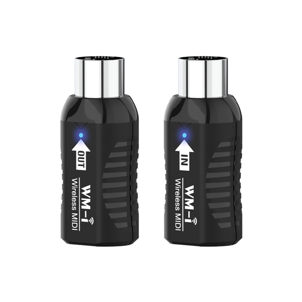 Sistema MIDI inalámbrico de latencia ultra baja para guitarra eléctrica, mini sistema de transmisión inalámbrica MIDI, conectividad de guitarra