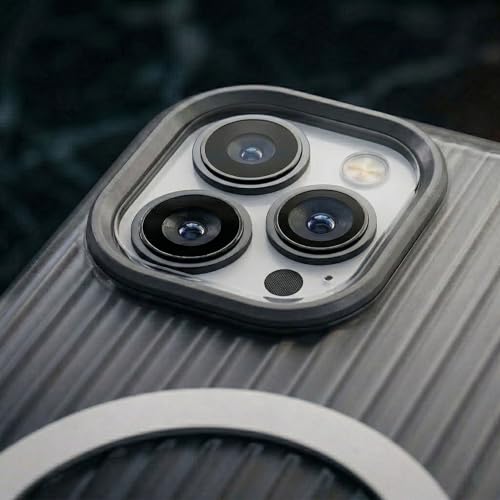 Image of amazon basics Streak Magnetic Protective Cover Compatible with iPhone 15 Pro | MagSafe | Camera & Body Protection|Anti Shock,Scratch Resistant|Precise Cutouts Modern Design|Wireless Charging - Black