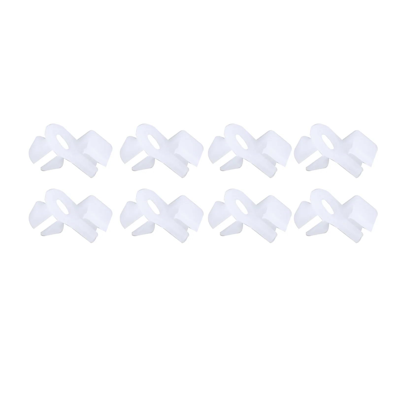 YTQMoreBNZ 100pcs White Door Lock Rod Clips Push-Type Bumper Retainer Rivet Fastener Carpet Floor Mat Clips Used For Car Fender Bumper