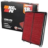 K&N Engine Air Filter: Long Life 18,000 Mile Replacement Air...