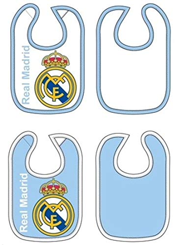 Real Madrid pack 2 baberos celeste y blanco