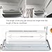 VetraGlow Air Conditioner Drip Pan Ac Water Catcher Drain Pan with Hole Hose ，Universal External Unit Galvanized Metal Drip Tray Drain Kit (91x24cm/35.8x9.4in)