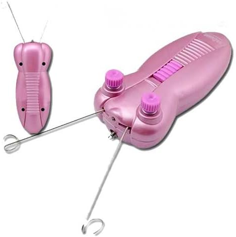 Threading Eyebrow Hair Removal Machine Kit, Include 1.5 Oz Eyebrow Serum Essentials Treatment and Care for Eyebrow, Face Upper Lip Hands and Legs. Comes with a Sealed Sterilized Powder for Results.