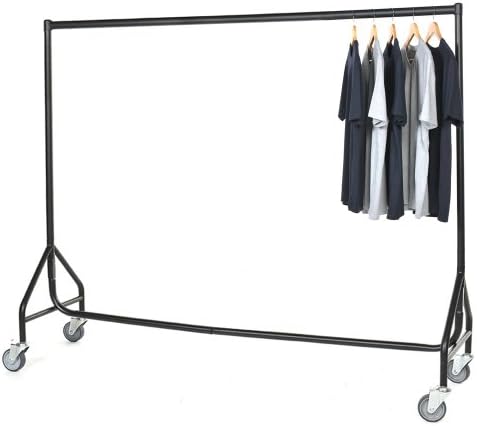 The Shopfitting Shop Appendibiti Pesante In Acciaio Nero: Kit Con Tubo 1,2 M E Copertura, Montaggio Senza Attrezzi