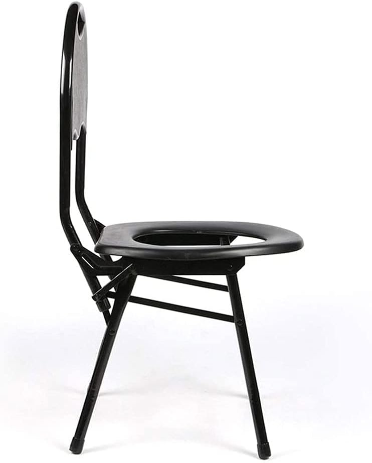 JSEIAJB Foldable Elderly Bathroom Toilet Chair Disabled Mobile Stool Seat Suitable for Bedside Convenient
