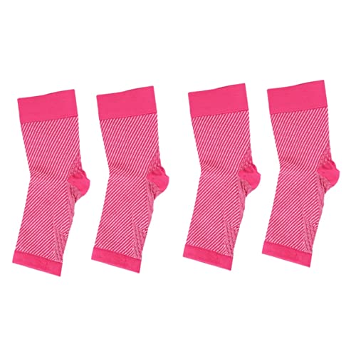DOITOOL 2 Pares De Mangas De Cuidados Suporte Esportivo Rosado Aquiles Tamanho L/Xl Tamanho S/M Uso