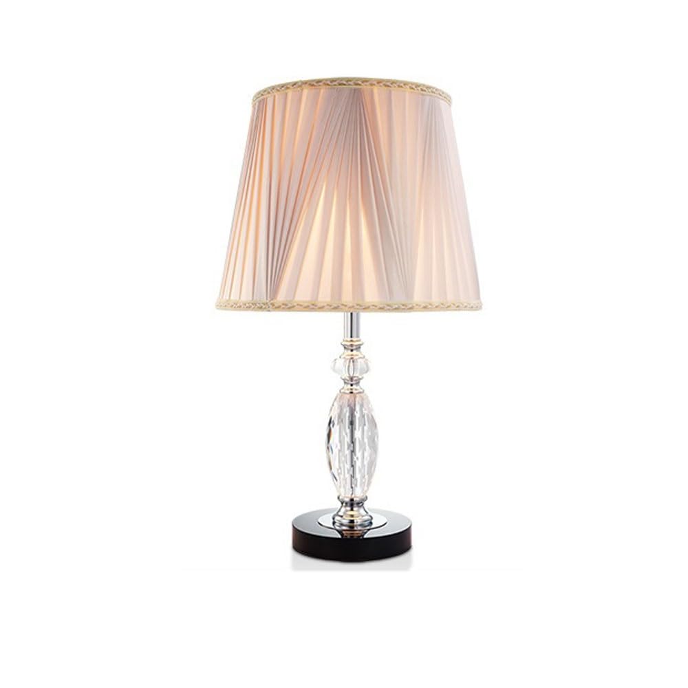 Zeng25liangOu-12 Bedside Lamps Crystal Desk Lamp Minimalist Bedroom and Study Atmosphere Light(Pink)