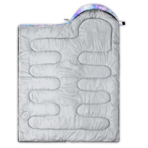 Image of QOOMO Axolotl Cute Camping Sleeping Bags,3 Season Warm & Cool Weather,Lightweight,Waterproof Sleeping Bags for Adults & Kids,Traveling,and Outdoors