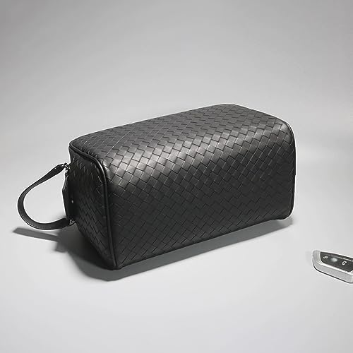BJOHVPPS Toiletry Bag for Men, Leather Travel Toiletry Organizer Large Dopp Kit for Men, Water Resistant Travel Bag Shaving Bag for Toiletries Accessories - Image 4