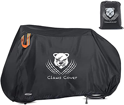 ClawsCover Bikes Covers Waterproof XXL or XXXL 83" Heavy Duty 420D Oxford Bicycles Cover Accessories with Lock Hole Outdoor All Weather for Mountain Road Electric Beach Cruiser Exercise Hybrid Bike