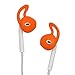 ALXCD Ear Gel for iPhone Earpods, Ear Buds Tips, 4 Pair Anti-Slip Soft Silicone Replacement Earbud Tips for Earphone of iPhone7 SE 6s iPhone 6s Plus 5s [Sport](Black/Clear/Blue/Orange)