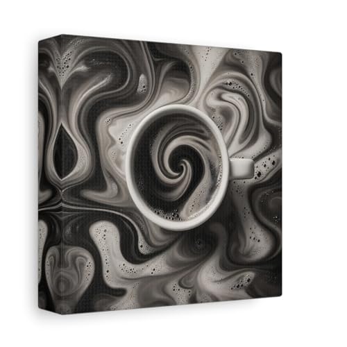 Toile café noir et blanc pour une ambiance de cuisine moderne et chaleureuse