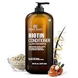 Botanic Hearth Biotin Conditioner With Ginger Oil & Keratin | For Hair Growth |With Turmeric Extract, Argan Oil, Tea Tree Oil & Vitamin E | Sulphate & Paraben Free | 16 Fl Oz