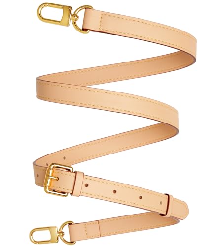 Vachetta Leather purse strap Genuine Leather Adjustable Replacement Strap for Shoulder Bag Handbag Purse