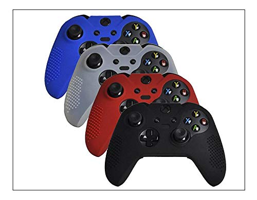 Image of BLUEHOOYSOO Soft Anti-Slip Silicone Controller Cover Skins Thumb Grips Caps Protective Case for Microsoft Xbox One Elite (Blue)